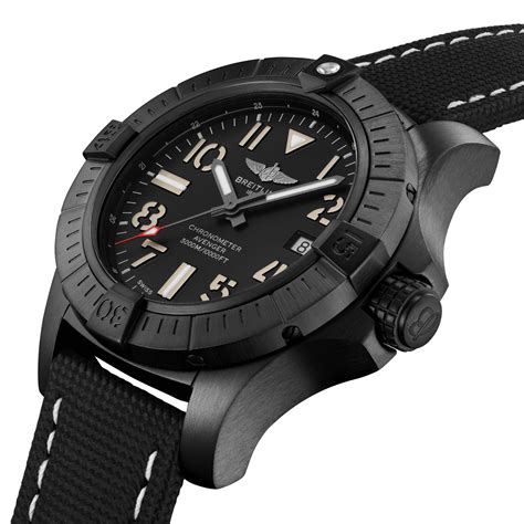 breitling avenger seawolf blacksteel|breitling avenger automatic 45 seawolf.